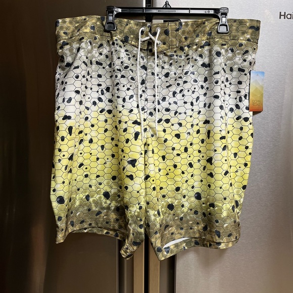 Ocean Coast Olive Mahi Skin swimming trunks. NWT. XXL - Picture 1 of 9